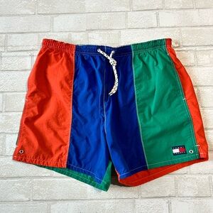 Tommy Hilfiger Men's Tricolor Swim Trunks